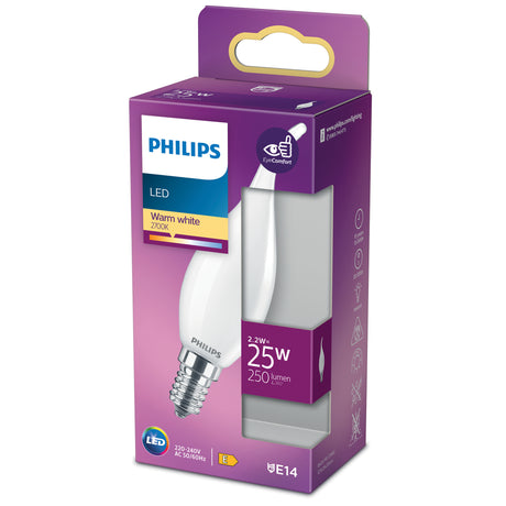 Bombilla de filamento Philips mate BA35 25W E14 2700K 250lm 762933