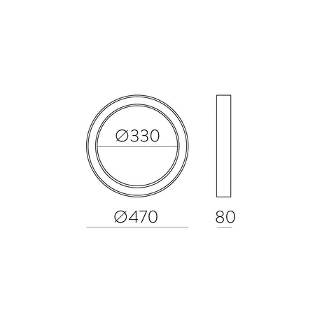 Plafón de techo ACB Aliso blanco texturado Ø47cm regulable P3742074BDP - imagen 3
