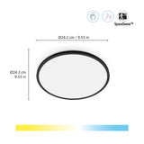 WiZ Plafón SuperSlim Negro 14W 1300lm 33799200 - vista alternativa | Philips