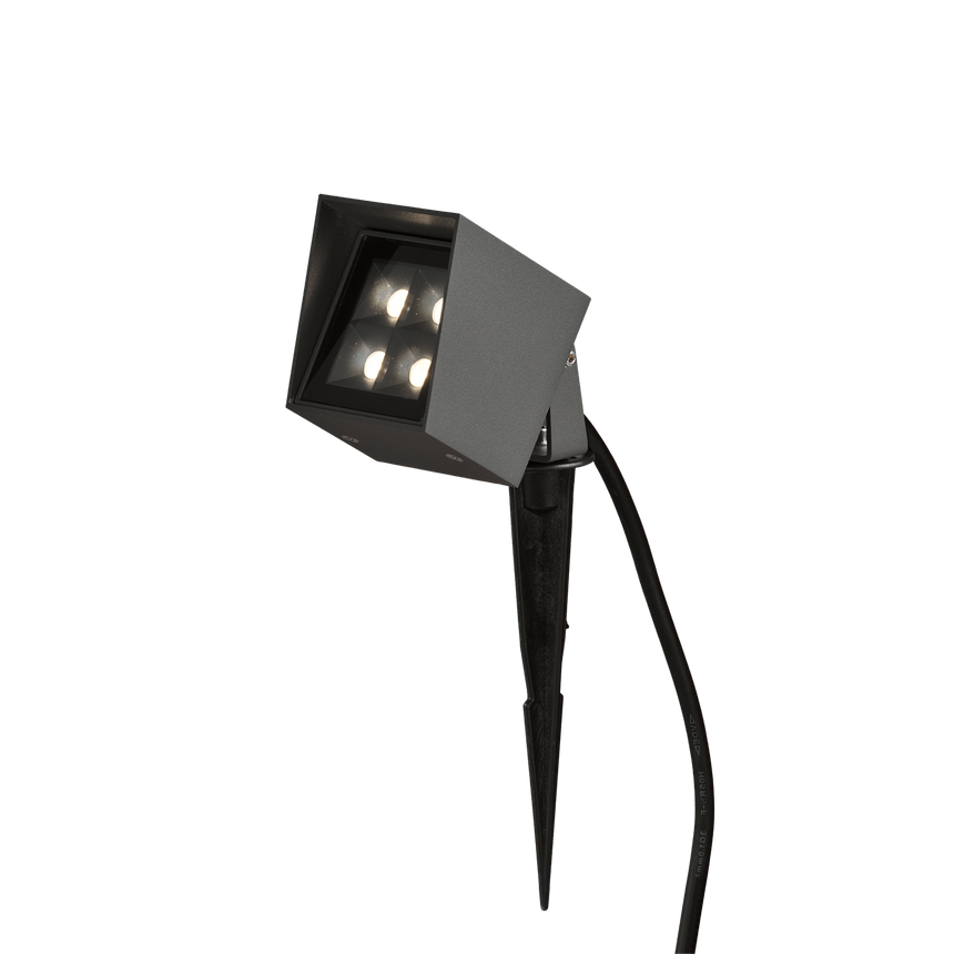 ACB Apus Aplique 16/2058 Antracita Texturado, LED 6W 3000K 550lm, CRI80 IP65, LED integrado A205810GR