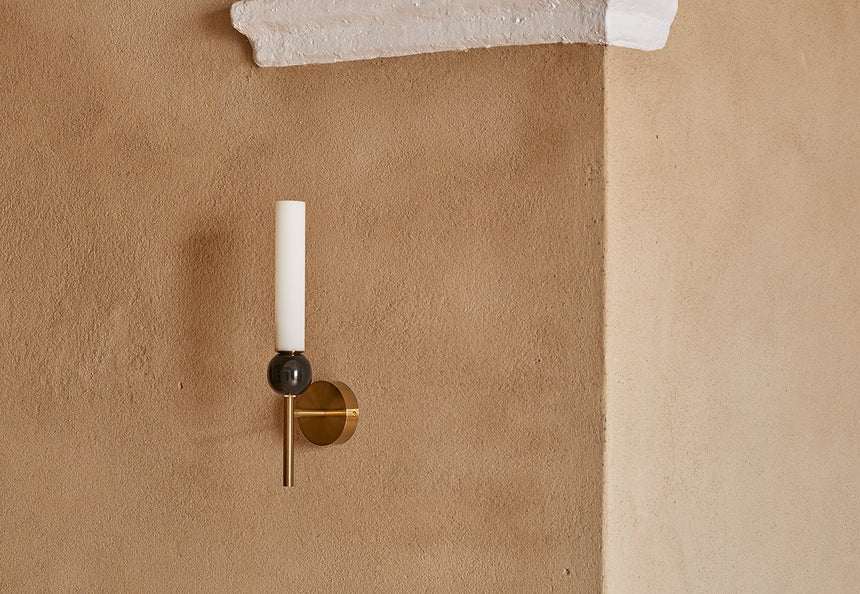 Aplique de pared Aromas Delie G9 vidrio soplado mármol A1224