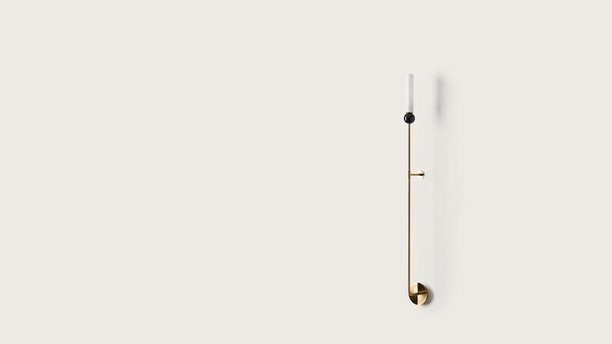 Aplique de pared Aromas Delie G9 vidrio soplado mármol A1224