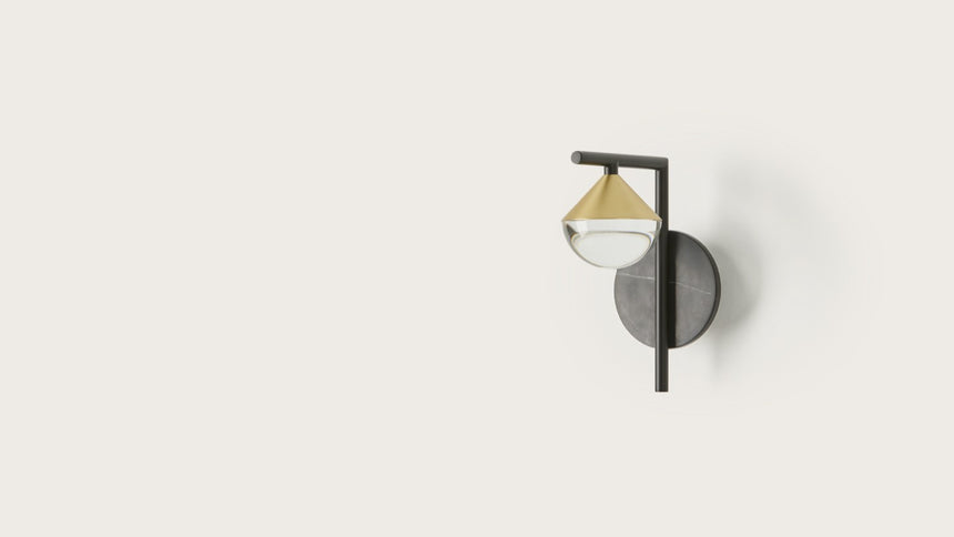 Aplique de pared Aromas Nino LED 7W mármol cristal A1275