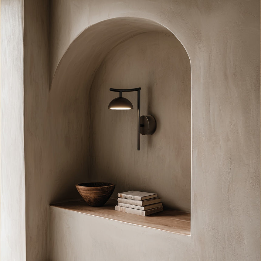 Aplique de pared Aromas Tana LED 4W acero A1309