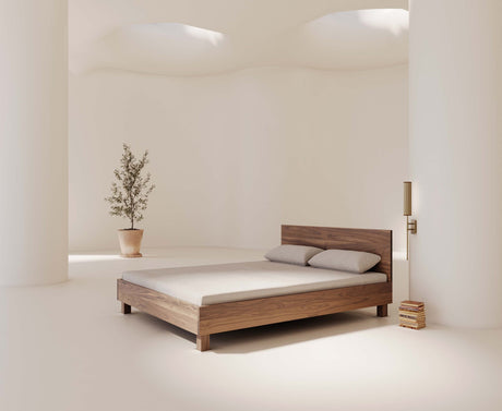 Aplique de pared Aromas Niro LED 8W perfil aluminio madera A1314