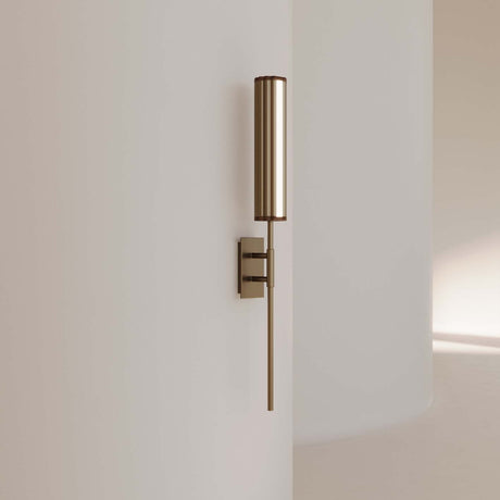 Aplique de pared Aromas Niro LED 8W perfil aluminio madera A1314