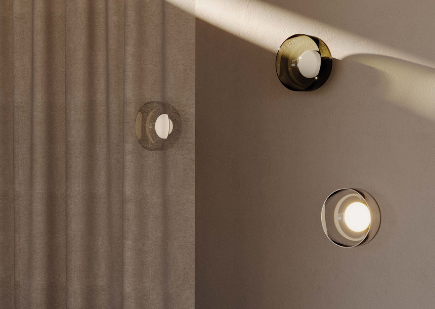 Aplique de pared Aromas Ipon LED 10W vidrio transparente A1316