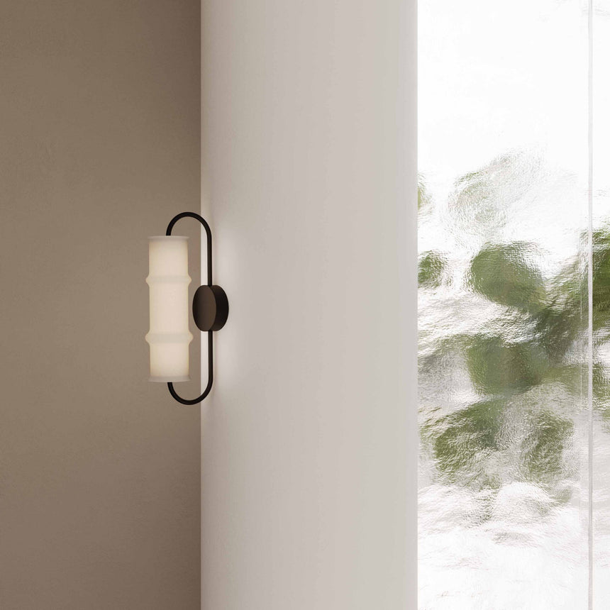 Aplique de pared Aromas Canna LED 10W vidrio opal A1319