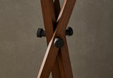 Lámpara de pie Aromas Cot E27 madera de nogal algodón 162 cm P1251