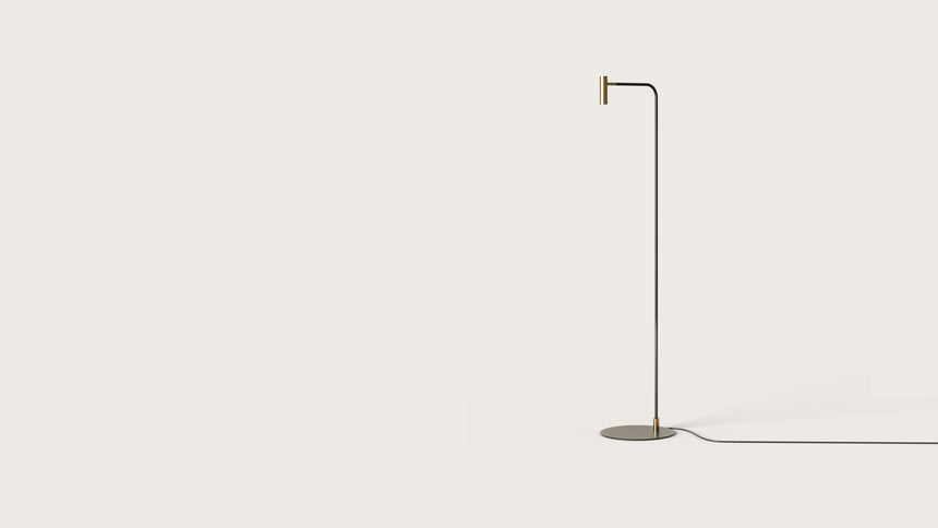 Lámpara de pie Aromas Maho LED 5W acero 144 cm P1254