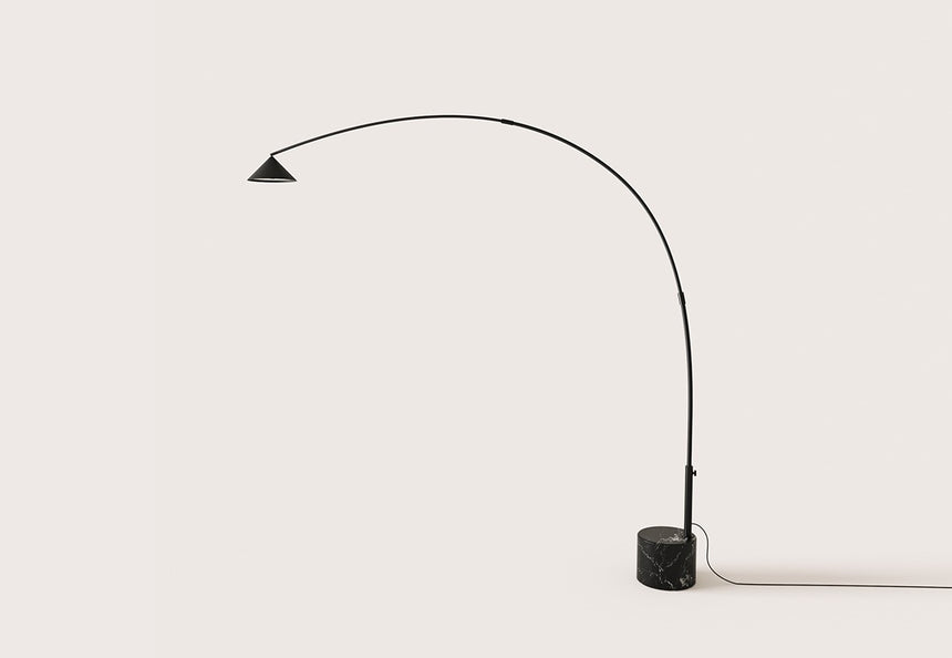 Lámpara de pie Aromas Hinoo LED 13W mármol acrílico 200 cm P1266