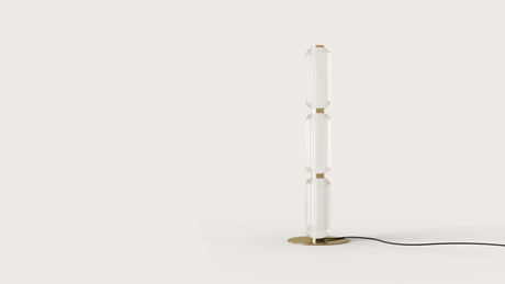 Lámpara de pie Aromas Elma LED 27W cristal acrílico 96 cm P1312
