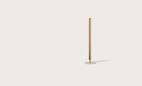 Lámpara de pie Aromas Niro LED 30W aluminium profile madera 140 cm P1314