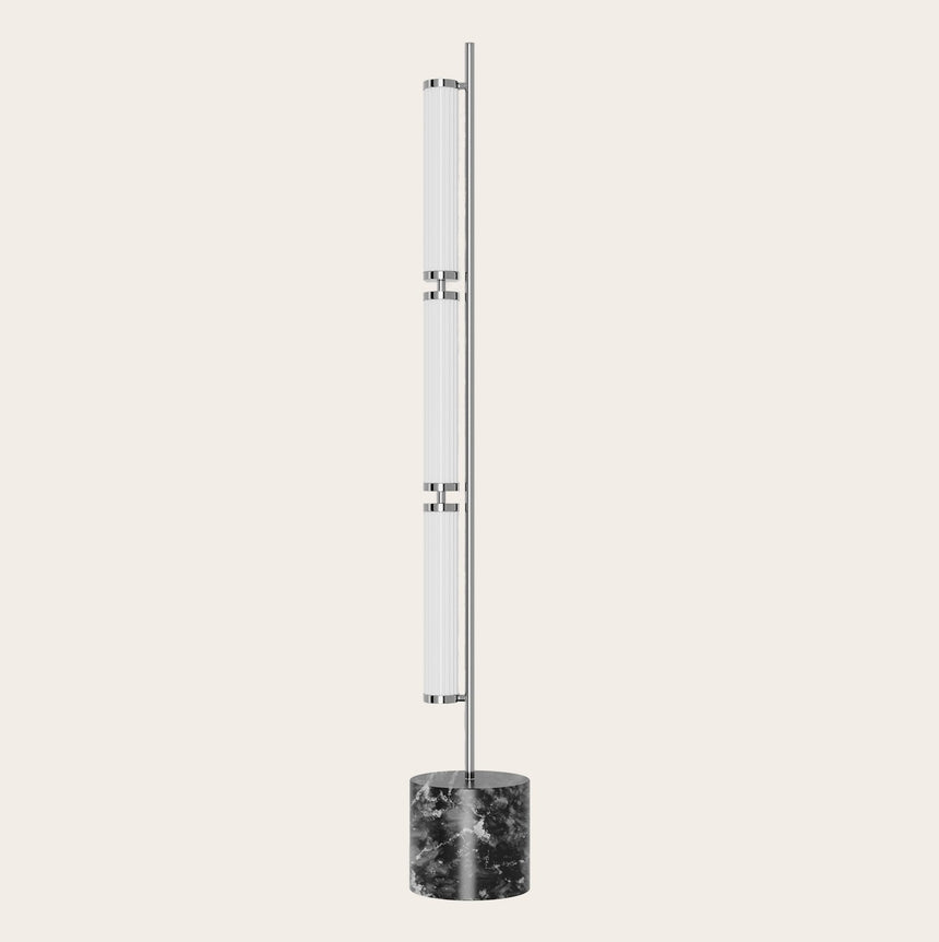Lámpara de pie Aromas Numu LED 27W acero P1343