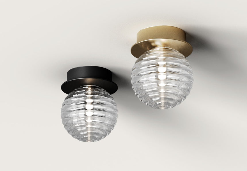 Plafón de techo Aromas Doul G4 cristal T1310