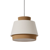 ACB Aspen Lámpara de techo colgante 3916/45 Arena/Lino, Kit Negro Text., LED E27 15W, C39164ARLI
