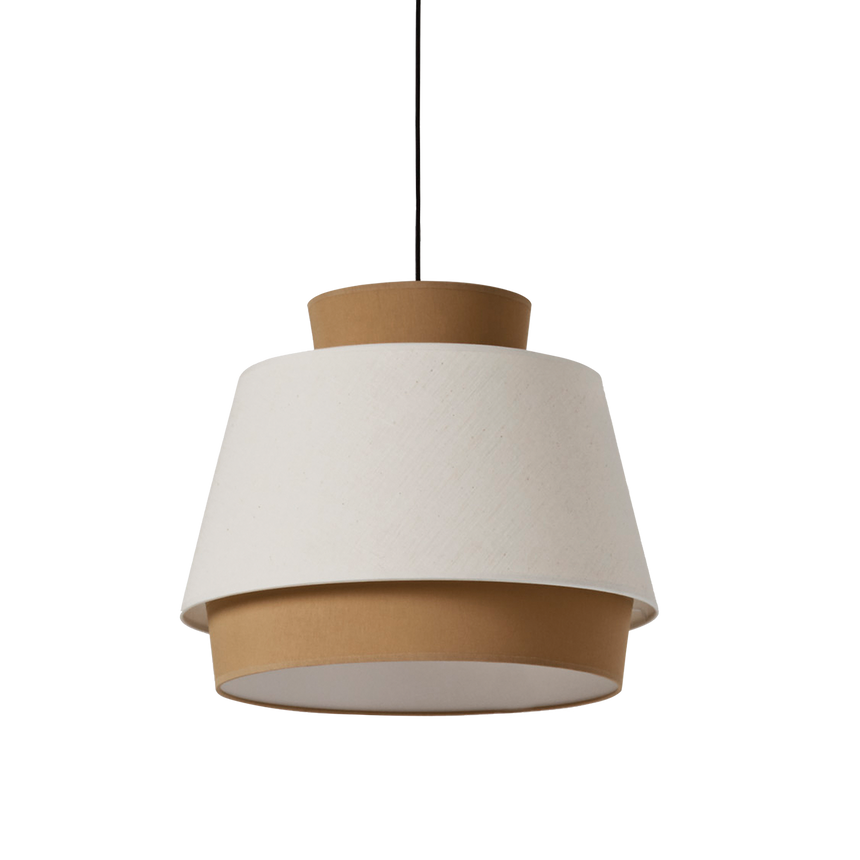 ACB Aspen Lámpara de techo colgante 3916/45 Arena/Lino, Kit Negro Text., LED E27 15W, C39164ARLI
