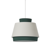 ACB Aspen Lámpara de techo colgante 3916/45 Verde/Lino, Kit Blanco Text., LED E27 15W, C391642VELI