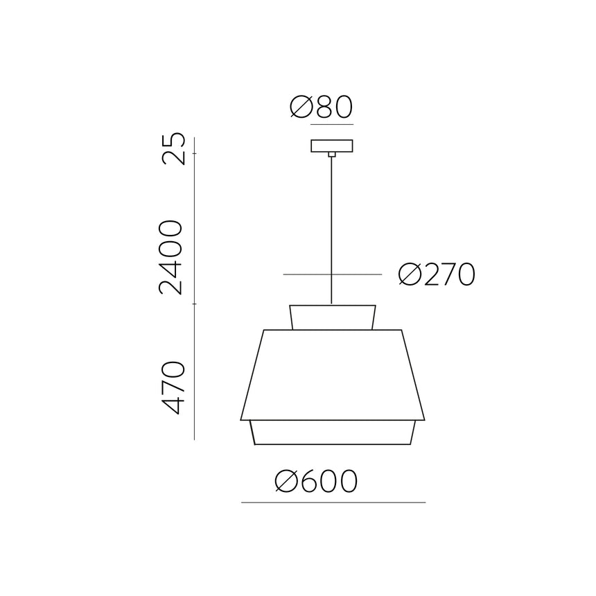 ACB Aspen Lámpara de techo colgante arena lino Kit negro LED E27 C39166ARLI