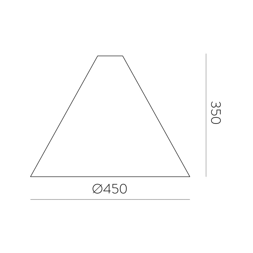 Pantalla lámpara ACB Aura nogal Ø45cm 5PANT400045WAL - imagen 3