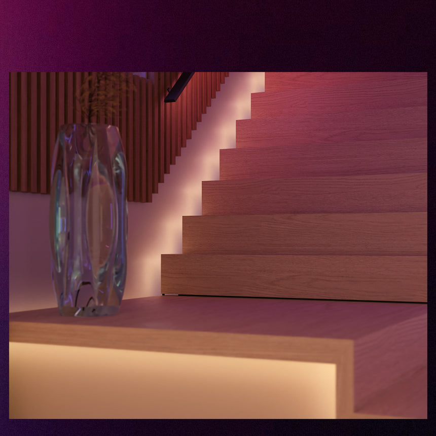 Philips Hue White and Color Ambiance Tira LED flux ledstrip blanco RGBW 20W 8721103088215