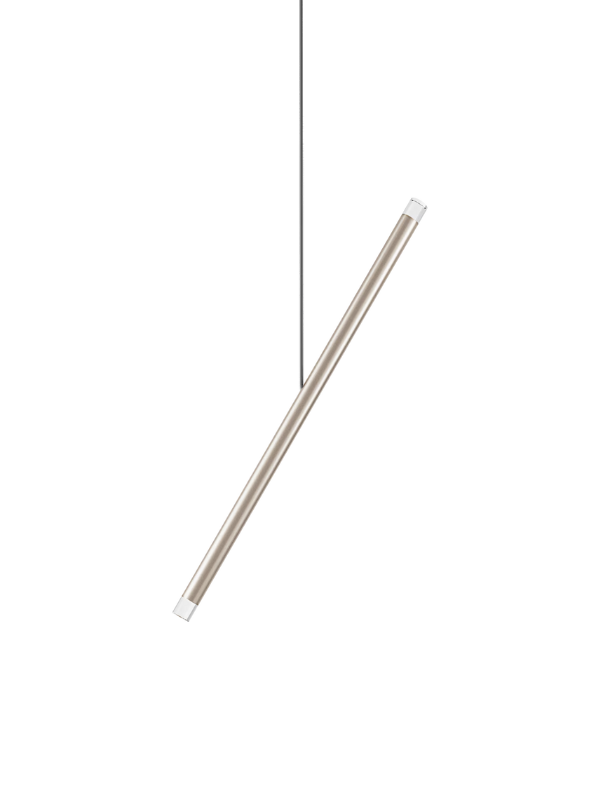 Lodes Lámpara colgante A-Tube pequeña Ø13cm champán mate LED 09622-4500