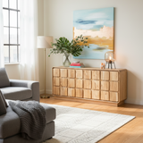 CAM39496 MANGO WOOD SIDEBOARD WITH 4 DOORS 180X40X80CM