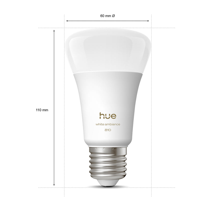 Philips Hue Bombilla White Ambiance E27 6W 810lm (4 uds) 8720169364745 - imagen 9
