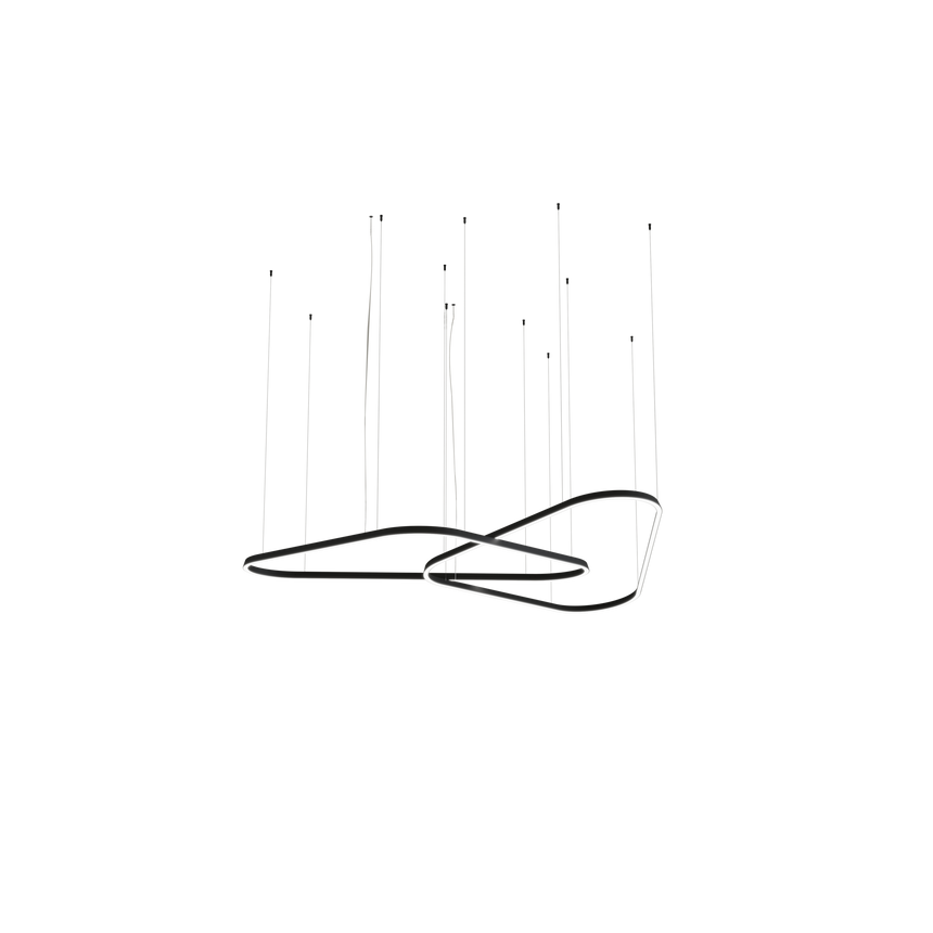 Lámpara de techo colgante LedsC4 Geometric Triangular Mini Double grande LED TS6S-00V9AZDU05