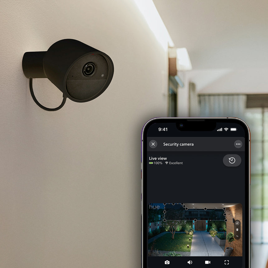 Philips Hue Security Cámara inteligente Secure negro IP65 8721103045027 - vista alternativa