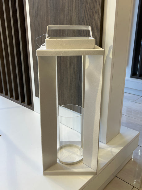 ITEM FAROL METAL/CRISTAL RUGOSO 20X48 /ITE216290