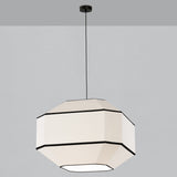ACB Bauhaus Lámpara de techo colgante blanco negro Kit negro LED E27 C3917681BN