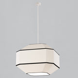ACB Bauhaus Lámpara de techo colgante blanco negro Kit blanco LED E27 C3917682BN
