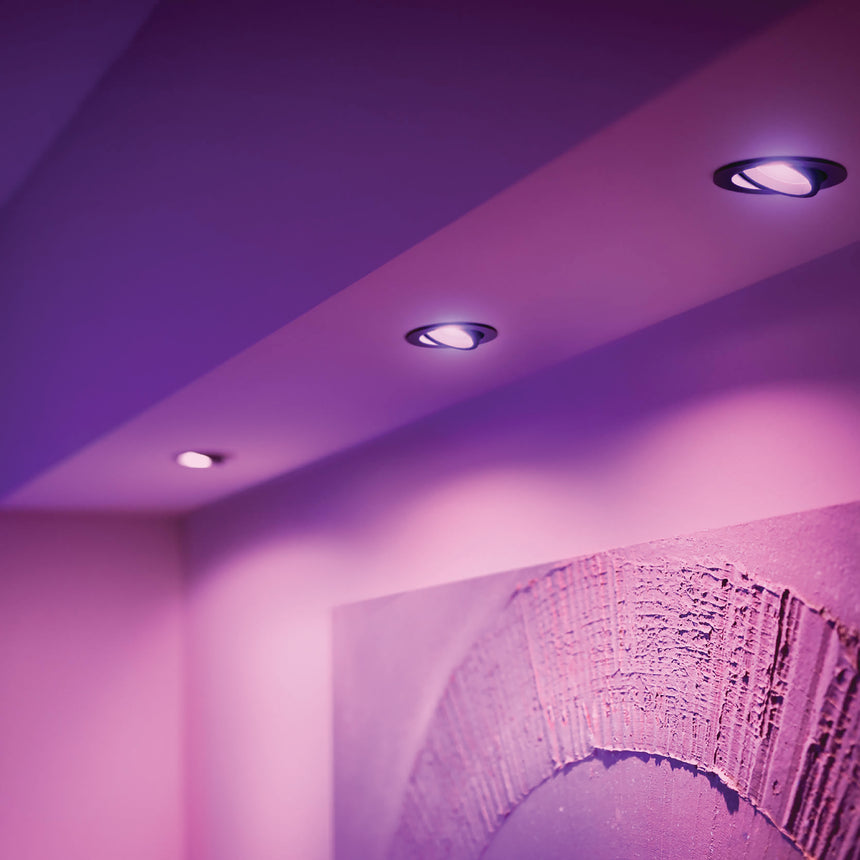 Philips Hue White and Color Ambiance Empotrable centura negro RGBW 6W 871951434290300 (3 uds) - imagen 4