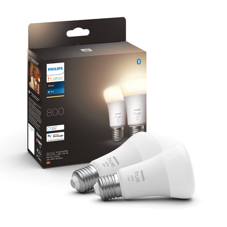 Philips Hue Bombilla 2 luces White Ambiance E27 9W 800lm 31902800