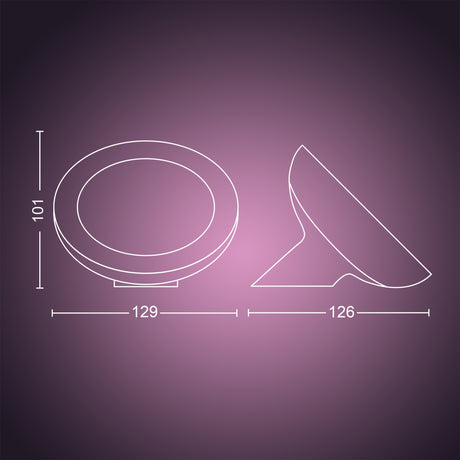 Philips Hue White and Color Ambiance Lámpara de mesa Bloom blanco RGBW 7W 500lm 77098300 - imagen 8