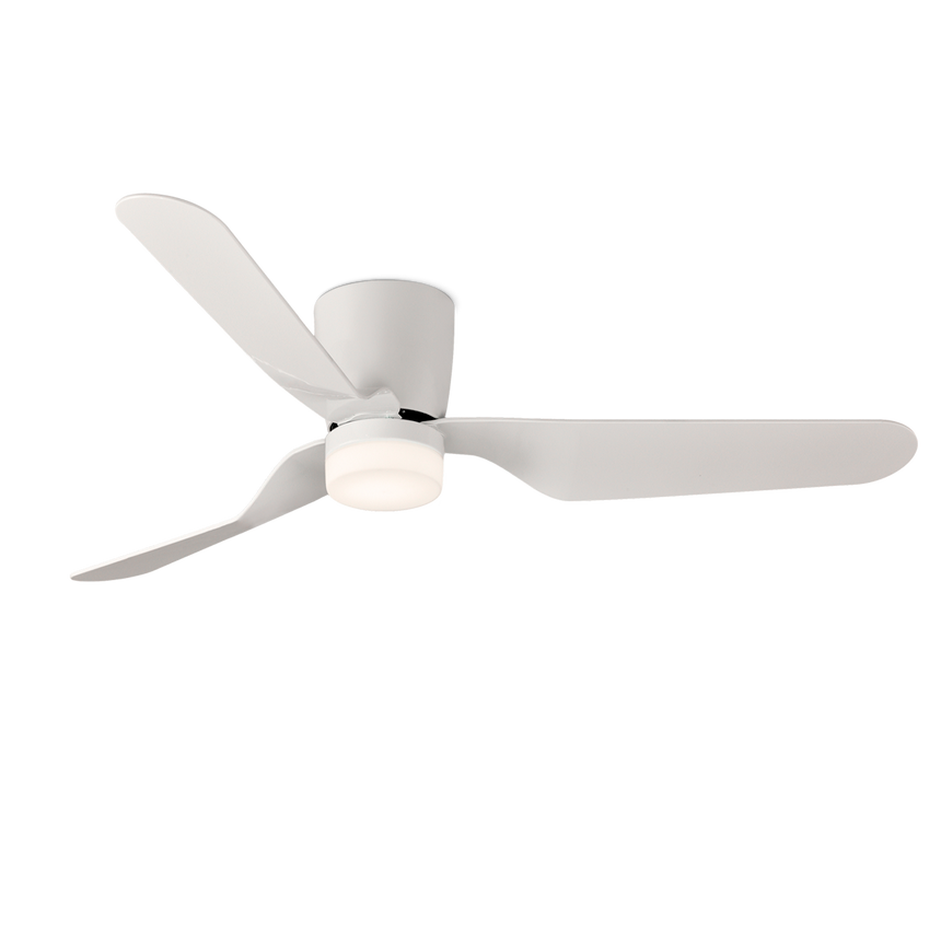 ACB Brisa Ventilador de techo blanco LED + motor DC, mando a distancia V2503520B
