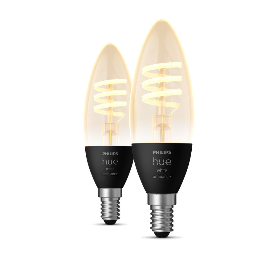 Philips Hue Bombilla vela ámbar White Ambiance E14 5W 350lm 41186900 - vista alternativa
