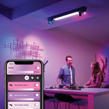 Philips Hue White and Color Ambiance Foco Centris negro RGBW 40W 5060730P7 350lm - imagen 3