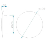 Mantra Bora Bora Aplique LED  blanco C0102