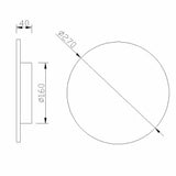 Mantra Bora Bora Aplique LED  blanco C0129