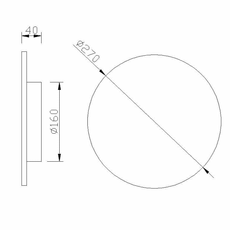 Mantra Bora Bora Aplique LED  blanco C0129