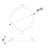 Mantra Saona Empotrable LED  blanco C0181
