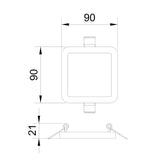 Mantra Saona Empotrable LED  blanco C0190
