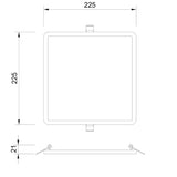 Mantra Saona Empotrable LED  blanco C0193