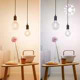 Bombilla de filamento Philips WiZ transparente G95 7W E27 806lm 372184