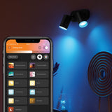Philips Hue White and Color Ambiance Foco 2 luces Fugato negro RGBW 4,2W 800lm 8720169319271 - imagen 3