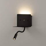 ACB Calma Aplique 16/3836 Negro Texturado, LED 6W 3000K 630lm + 3W 3000K 285lm, CRI90 , Dos interruptores, Orientable, Con USB, CON USBC A3836001N