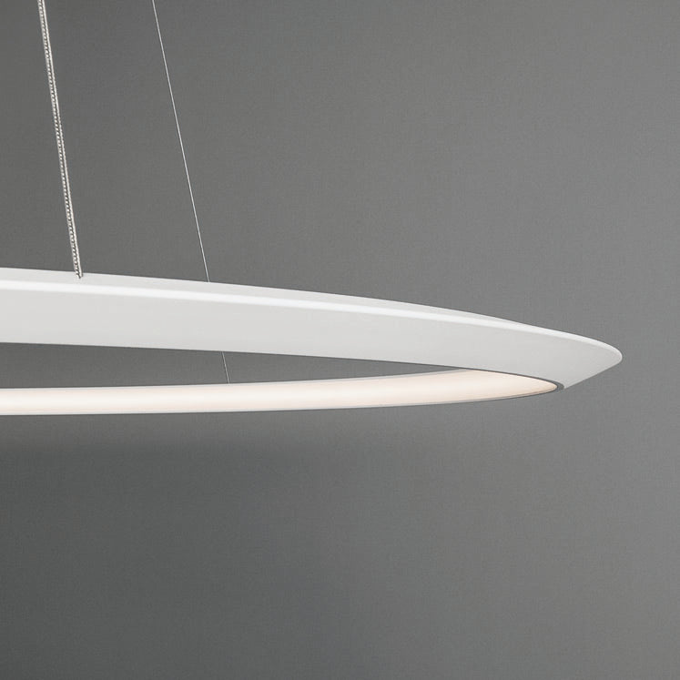 LedsC4 Lámpara de techo colgante Circular Inward Ø600 Surface LED 38 Blanco Cálido - 2400K Dali-2 Blan CD4A-00A9AZDU14