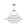 Lámpara de techo colgante LedsC4 Circular Inward 5 Rings ( ) grande LED CD4E-00V9AZOS05